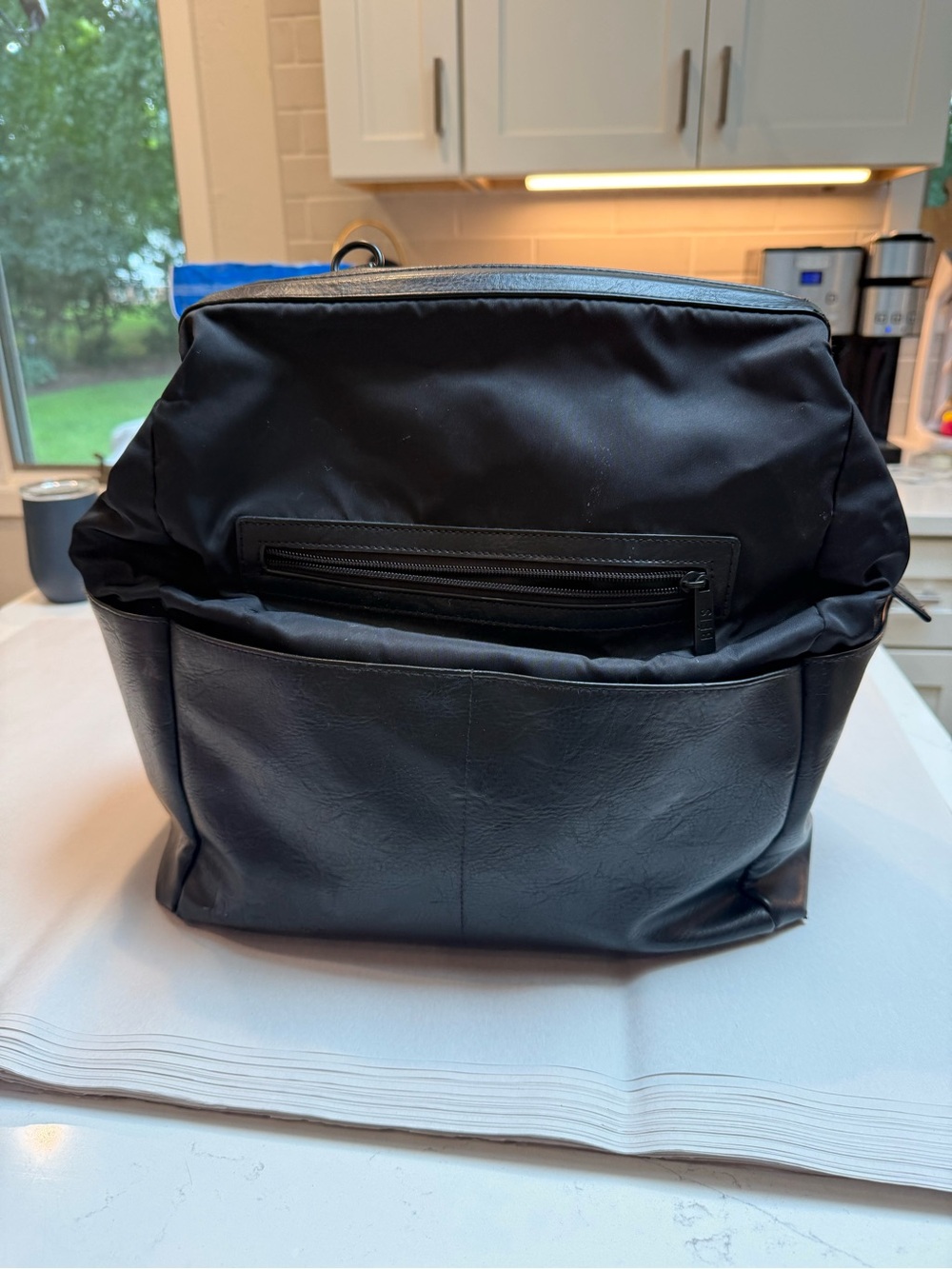 BEIS Black Baby Bag Backpack
